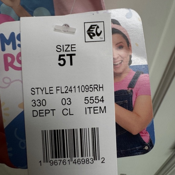 NWT Ms. Rachel 5T Girls Short Sleeve Shirt Blouse - Picture 3 of 6